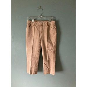 Womyn khaki crop pants size 4 inseam 21"